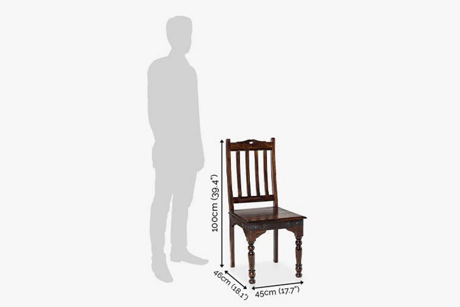 Sheesham Wood Dining Table 4 Seater | Space Saving Four Seater Dinning Table Set with 4 Chairs for Home Office Restaurant & Hotel Wooden Dinner Table 4 Seater Furniture