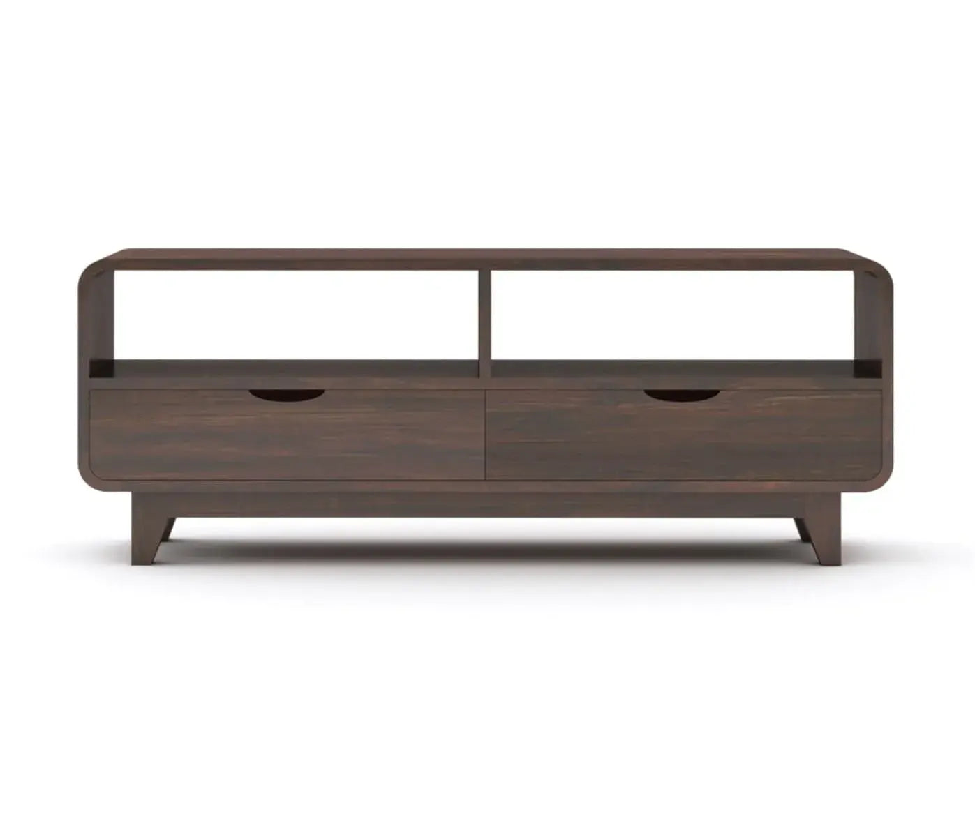 Sideboard Low Height TV Cabinet - Walnut Finish - Medium Size