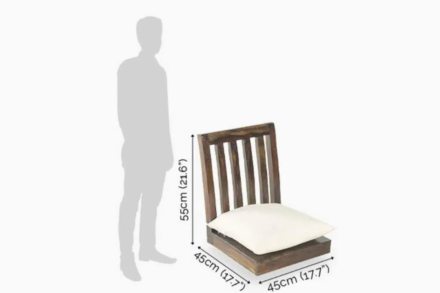 Japanese 6 Seater Dining Table | Walnut Finish