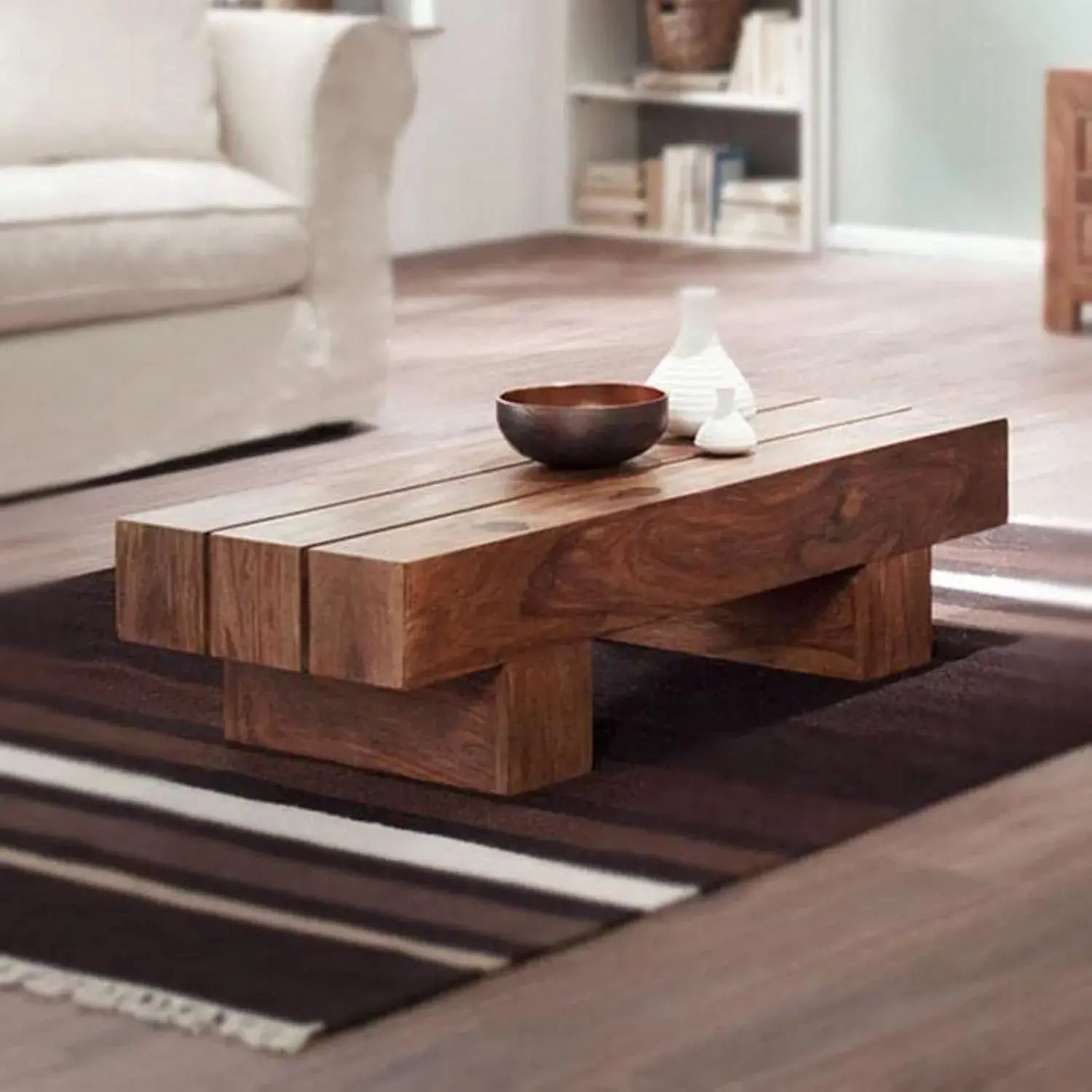 Center Coffee Table | Natural Finish