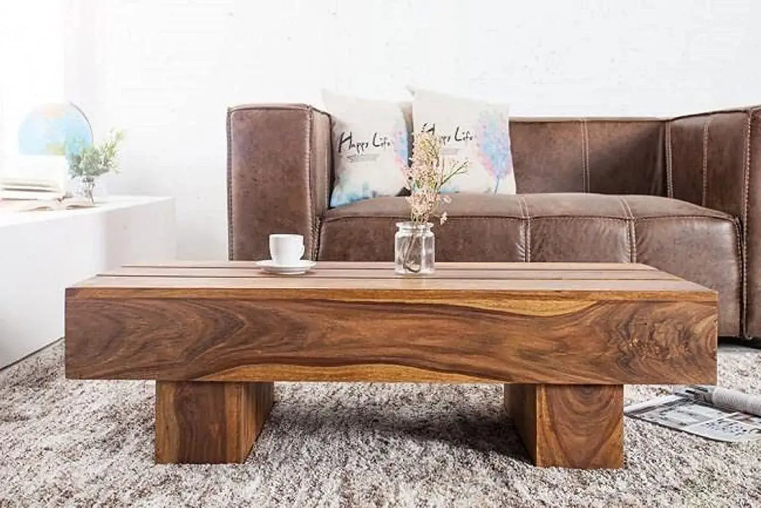 Center Coffee Table | Natural Finish