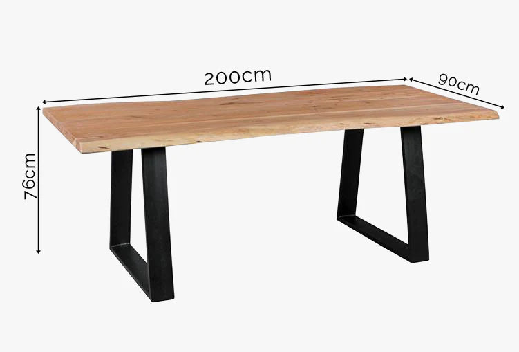 Solid Wood Indiana Live Dining Table