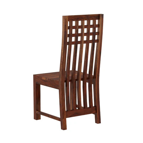 Amer Solid Sheesham Wood 6 Seater Dining Set - Natural Finish