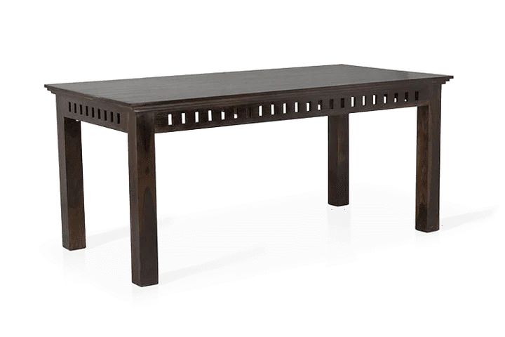 Solid Wood Kuber Dining Table - Walnut Finish