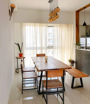 Solid Wood Indiana Live Dining Table