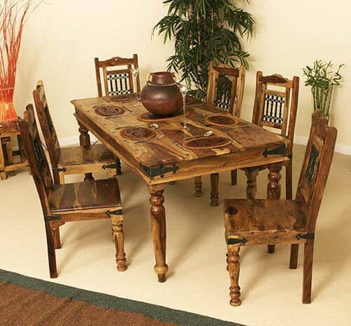 Solid Wood Jali Dining Table