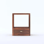 Sheesham Wood Bedside Table With 1 Drawer - Honey Finish