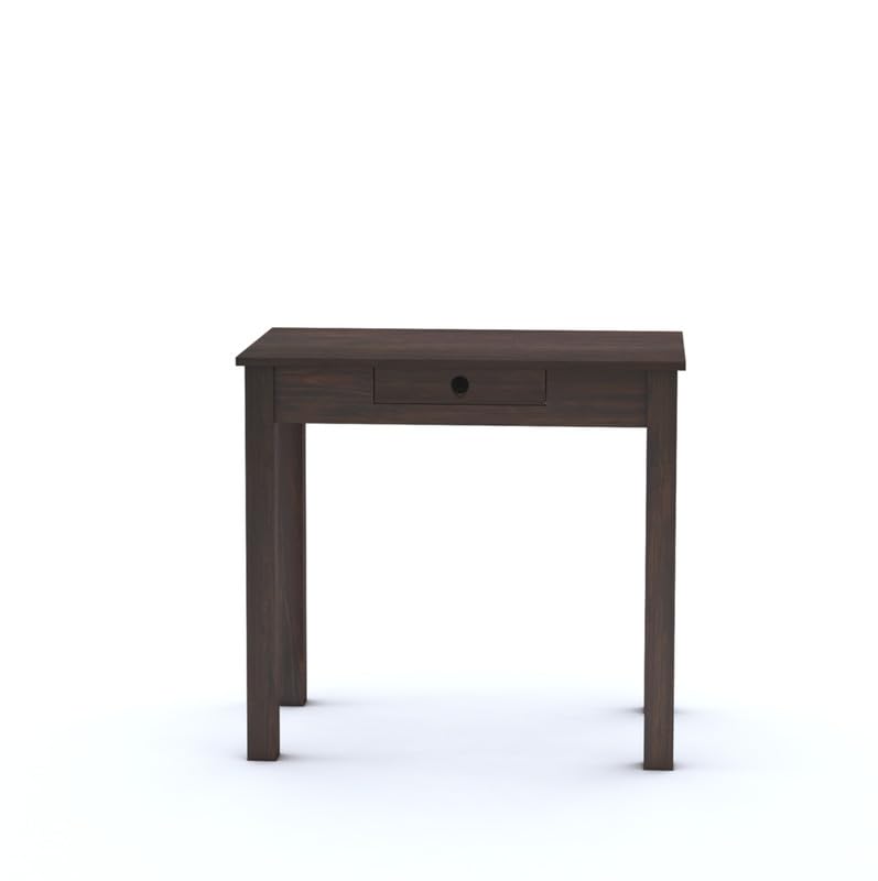 Sheesham Wood Study Table with 1 Drawer Storage | Students Writing Laptop Desk Furniture | Multipurpose Wooden Computer Workstation for Home, Bedroom, Study Room, and Office