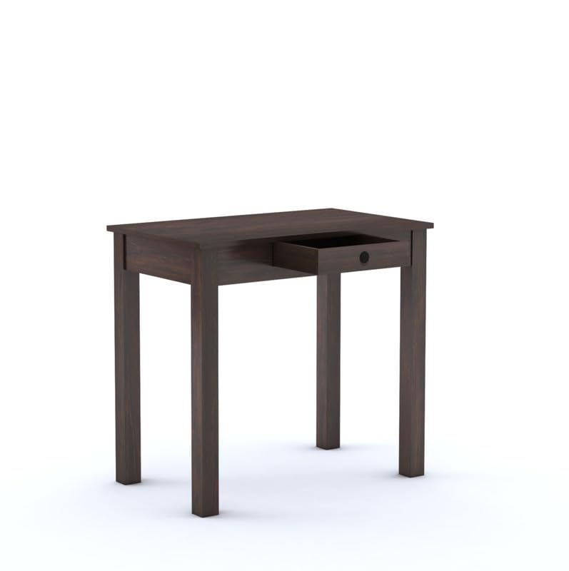 Sheesham Wood Study Table with 1 Drawer Storage | Students Writing Laptop Desk Furniture | Multipurpose Wooden Computer Workstation for Home, Bedroom, Study Room, and Office
