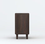 Sheesham Wood Bedside Table with Cabinet Storage Night Stand Sofa Side Table End Table Furniture for Living Room Home Office