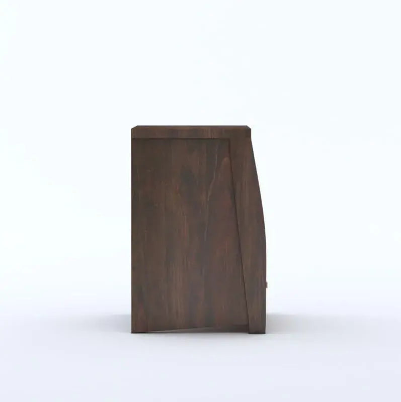 Sheesham Wood Bedside Table With 1 Drawer - Walnut Finish