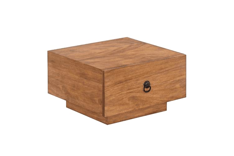 Sheesham Wood Bedside Table with Cabinet Storage Night Stand Sofa Side Table End Table Furniture for Living Room Home Office