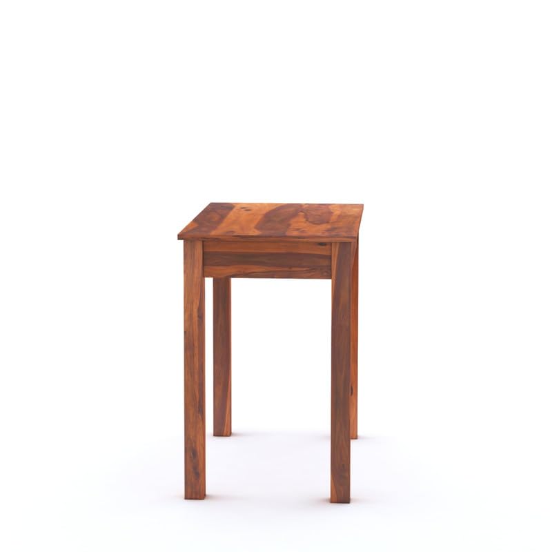 Sheesham Wood Study Table with 1 Drawer Storage | Students Writing Laptop Desk Furniture | Multipurpose Wooden Computer Workstation for Home, Bedroom, Study Room, and Office