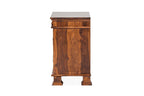 Sheesham Wood Bedside Table with Cabinet Storage Night Stand Sofa Side Table End Table Furniture for Living Room Home Office