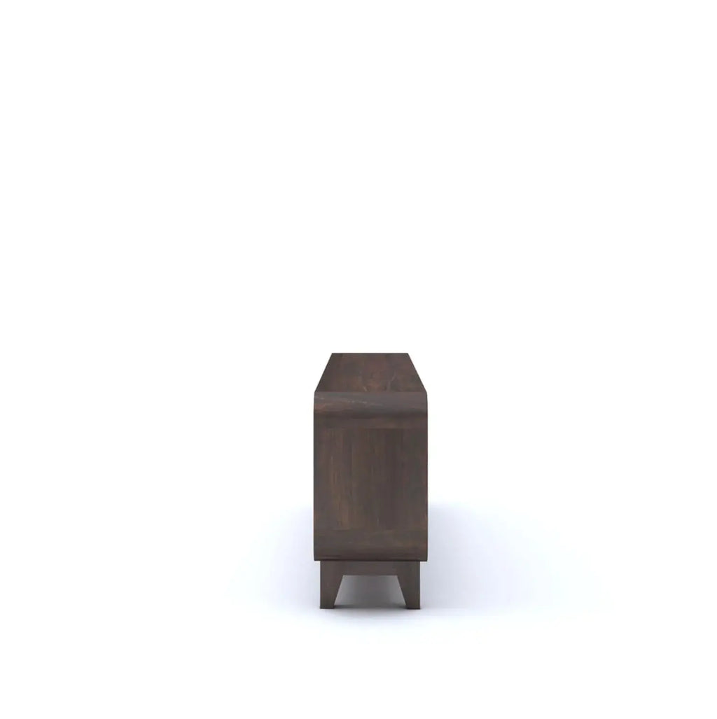 TV Cabinet With 3 Drawer Storage - Walnut Finish
