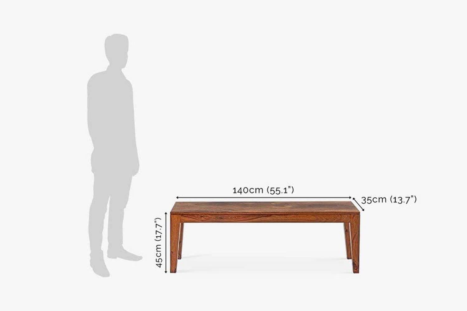 Sheesham Wood 6 Seater Dining Table with 4 Chairs and Bench Wooden Dinner Table Furniture Set for Living Room Hall Home & Office