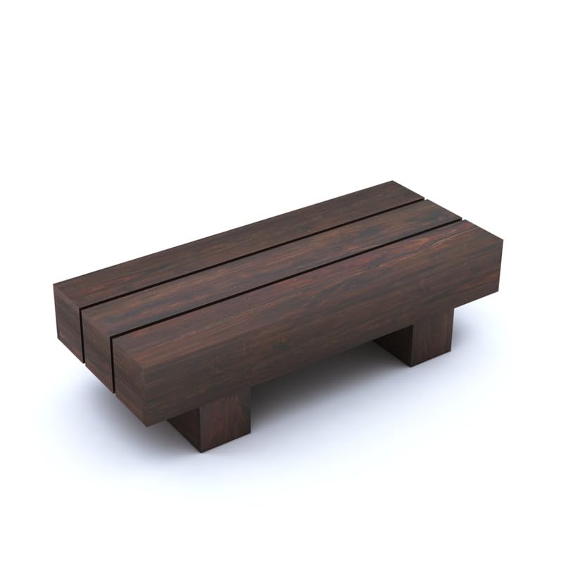 Wood Rectangle Center Coffee Table | Multipurpose Modern Tea Table | Durable Wooden Teapoy Furniture for Home, Lounge, Living Room, Hotels, Hall and Office