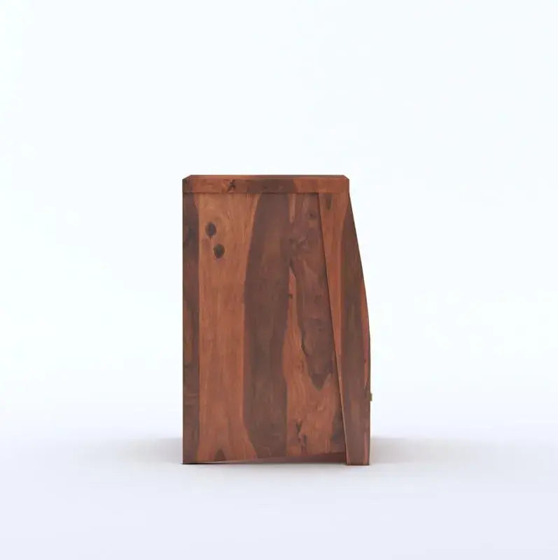 Sheesham Wood Bedside Table With 1 Drawer - Honey Finish