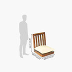 Sheesham Wood Japanese 4 Seater Dining Table Wooden Low Height Dinner Table for Living Room Home and Restaurant