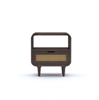 Sheesham Wood Bedside Table with Cabinet Storage Night Stand Sofa Side Table End Table Furniture for Living Room Home Office