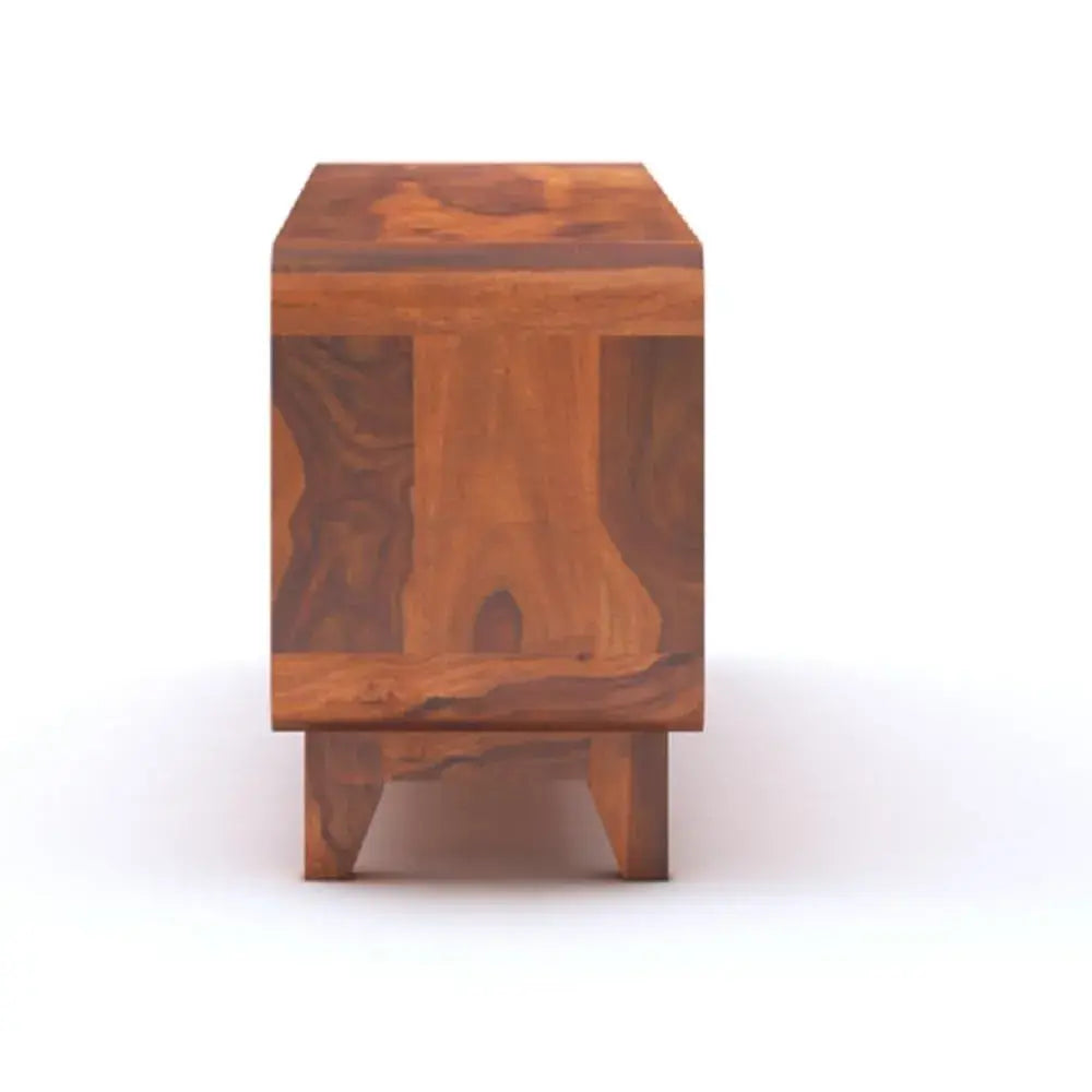 Sideboard Low Height TV Cabinet - Honey Finish - Small Size