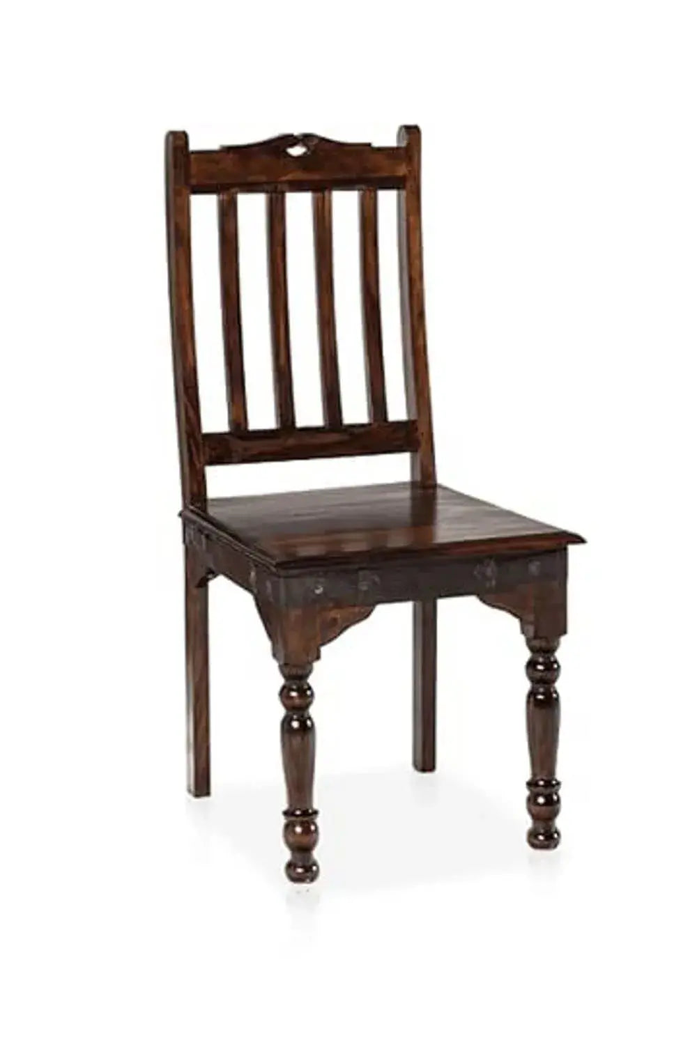 4 Seater Dining Table With Chairs | Walnut_Finish