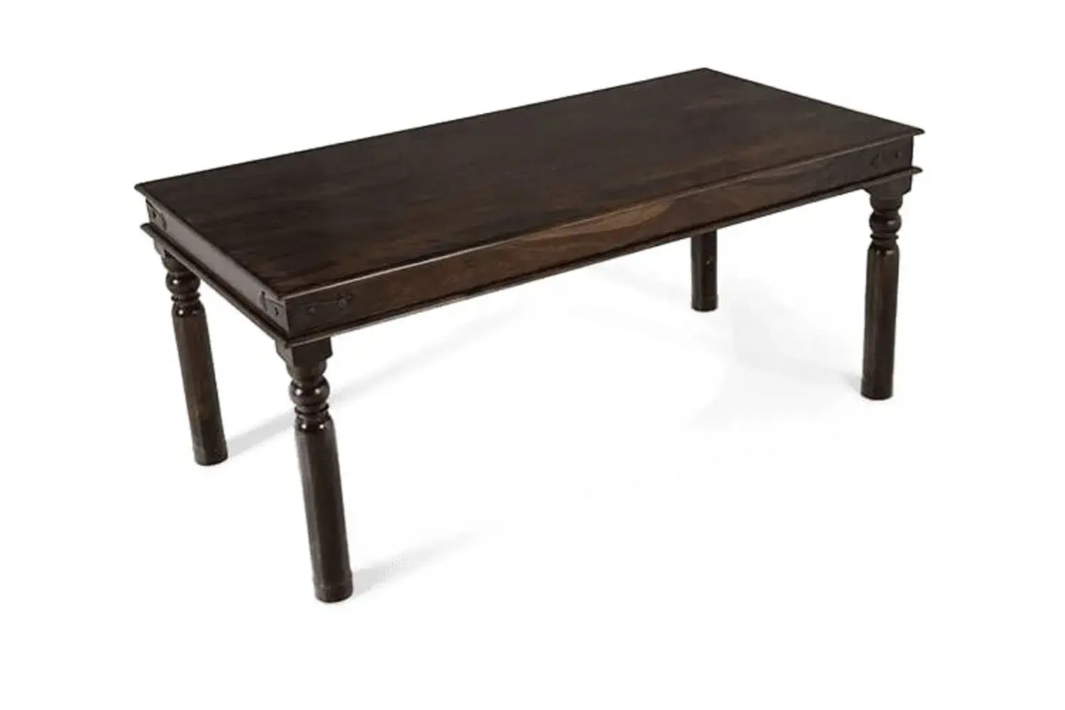4 Seater Dining Table With Chairs | Walnut_Finish