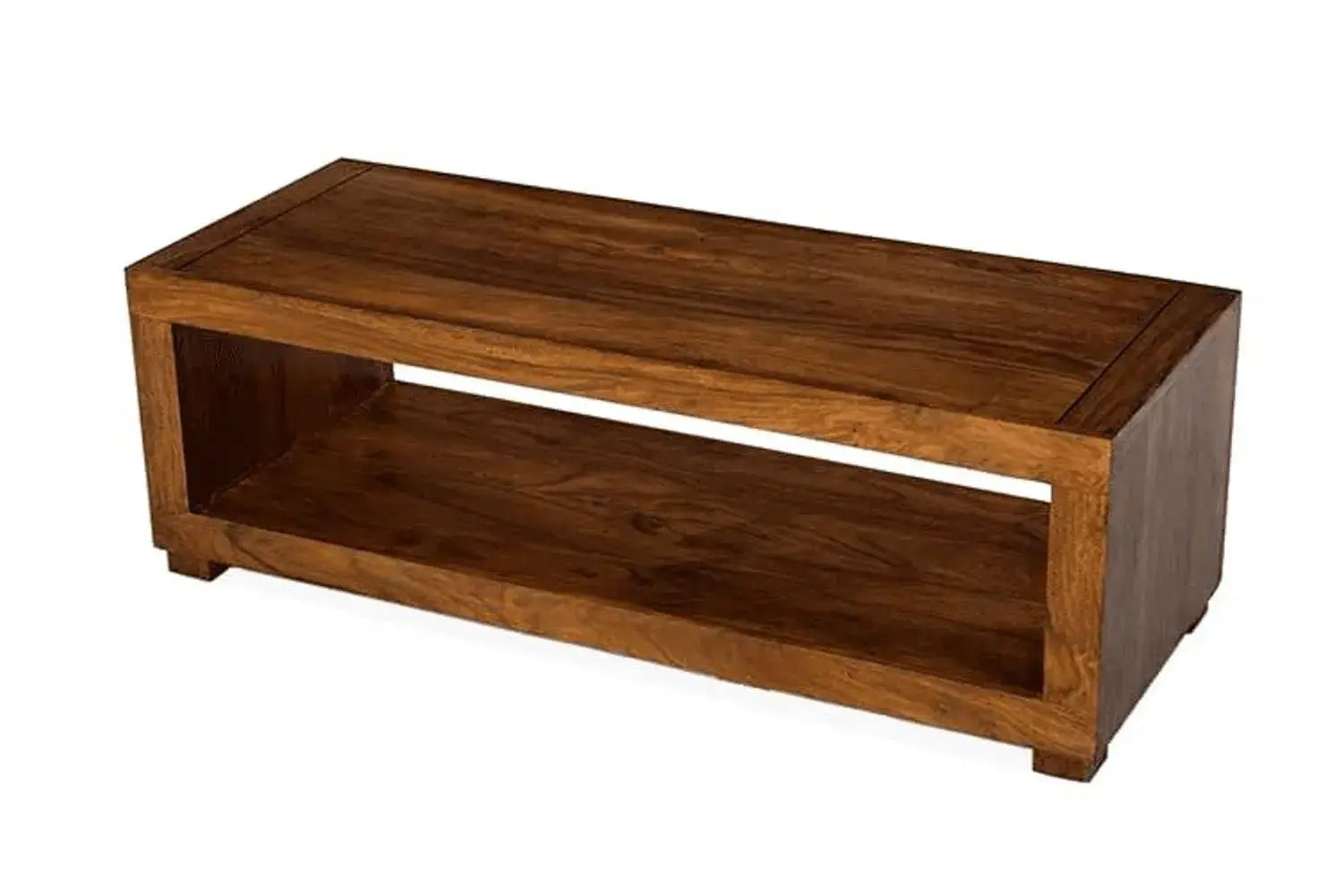 Coffee Table With Shelf Storage | Natural_Finish