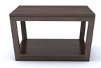 Coffee Table with Open Shelf Storage - Walnut Finish