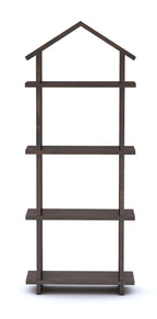 GHROYAL Sheesham Wood Hut Shape Wall Shelves Wall Mounted Display Rack Storage Organizer Corner Hanging Shelf for Living Room Bedroom Home Office D�cor