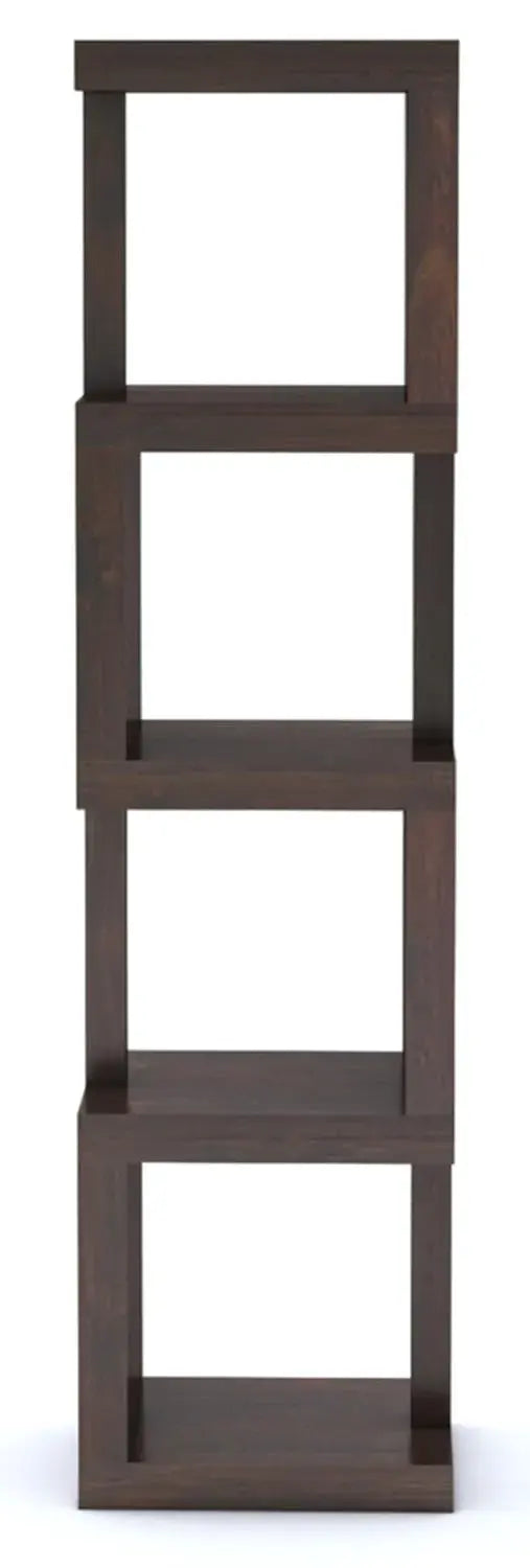 Zig Zag Wall Shelves Hanging Shelf - Walnut Finish