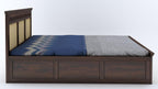 Sheesham Wood King Size Kuber Bed with Storage for Bedroom Living Room Home Hotel Wooden Double Bed Cot Palang with Box Storage Furniture
