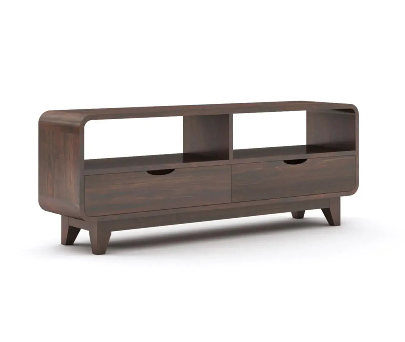 Sideboard Low Height TV Cabinet - Walnut Finish - Small Size