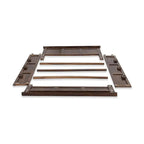 Wood Crafter King Size Bed With Both Side Opening - Walnut Finish