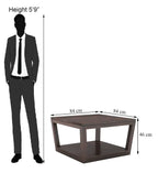 Coffee Table with Open Shelf Storage - Walnut Finish