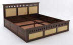 Sheesham Wood King Size Kuber Bed with Storage for Bedroom Living Room Home Hotel Wooden Double Bed Cot Palang with Box Storage Furniture