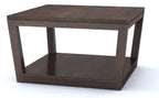 Coffee Table with Open Shelf Storage - Walnut Finish