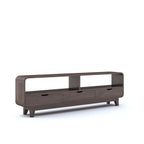 TV Cabinet With 3 Drawer Storage - Walnut Finish