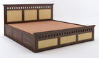 Sheesham Wood Queen Size Kuber Bed with Storage for Bedroom Living Room Home Hotel Wooden Double Bed Cot Palang Furniture