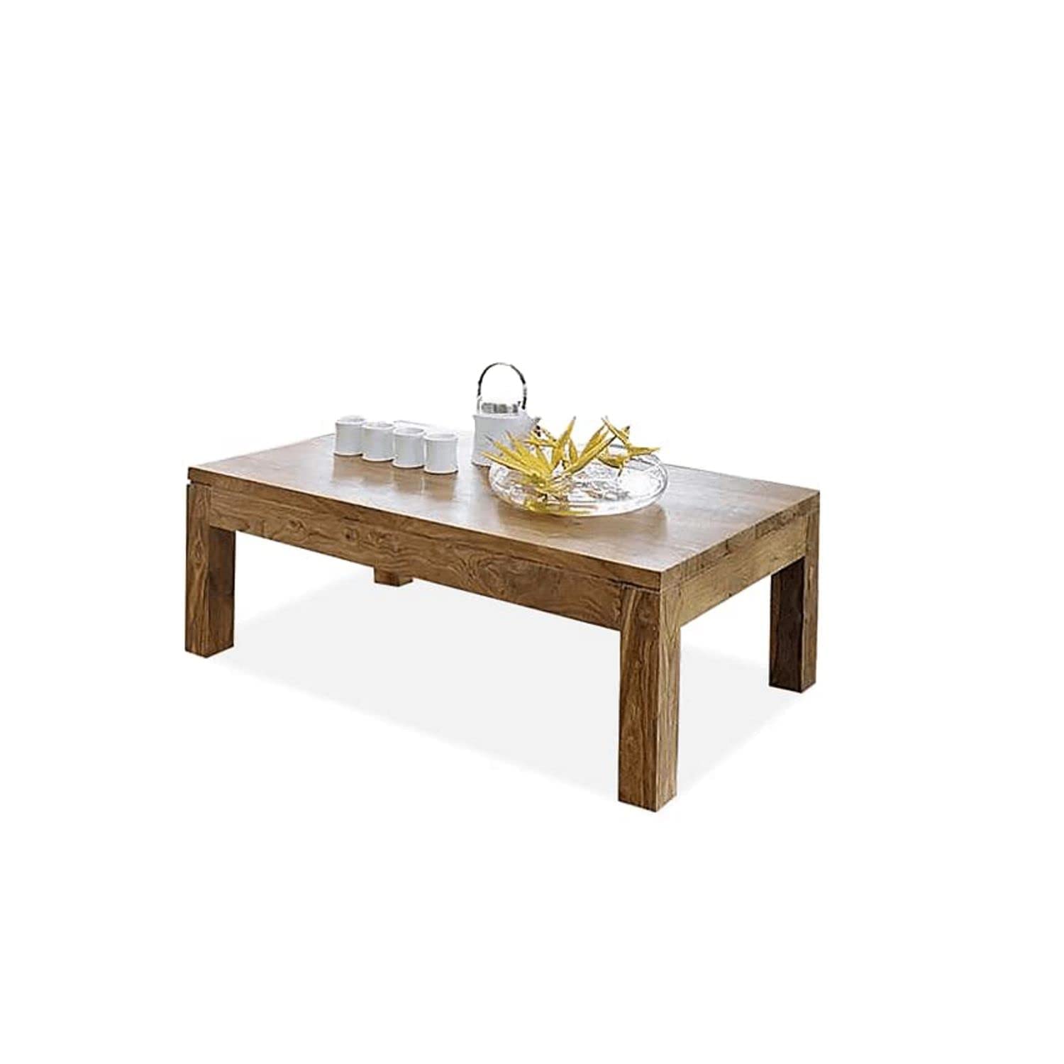 Sheesham Wood Coffee Table Without Storage Wooden Teapoy Tea Table Center Table Furniture for Bedroom Living Room Home and Office