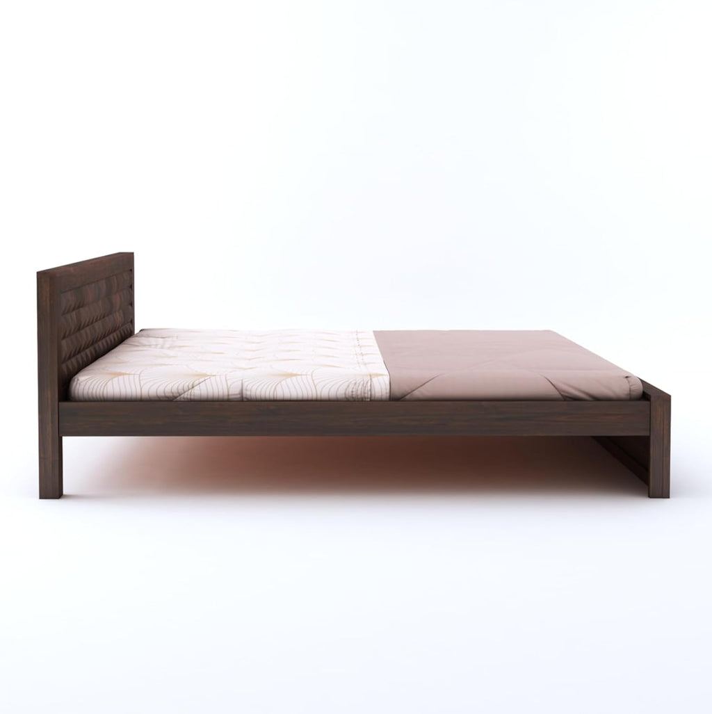 Sheesham Wood Queen Size Bed with Box Storage and Headboard | Durable Wooden Double Bed Cot Palang Furniture for Bedroom, Living Room, Guest Room, Hotel and Home