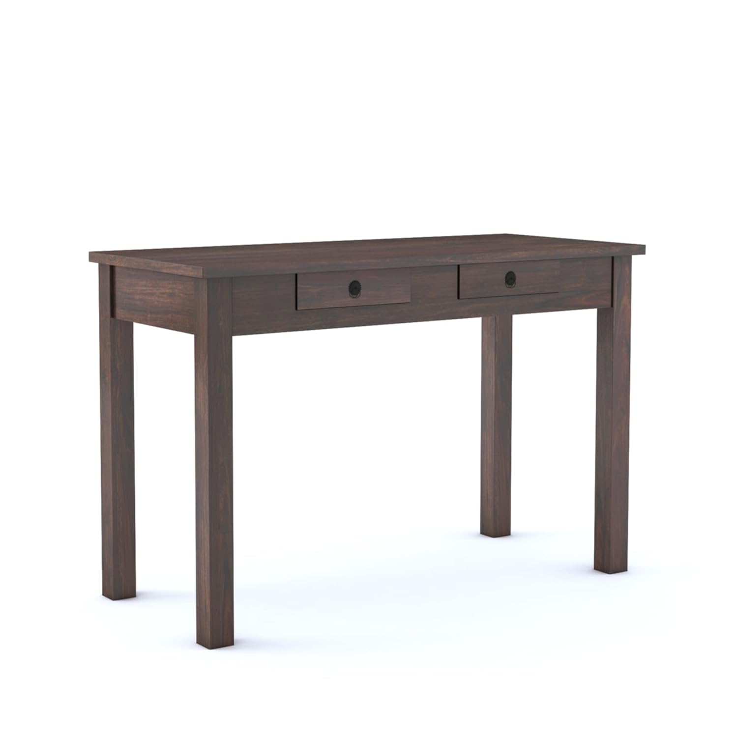 Sheesham Wood Study Table for Student | Solid Wooden Computer Table with 2 Slider Drawer for Home, Office and Study Room | Workstation Modern Desk