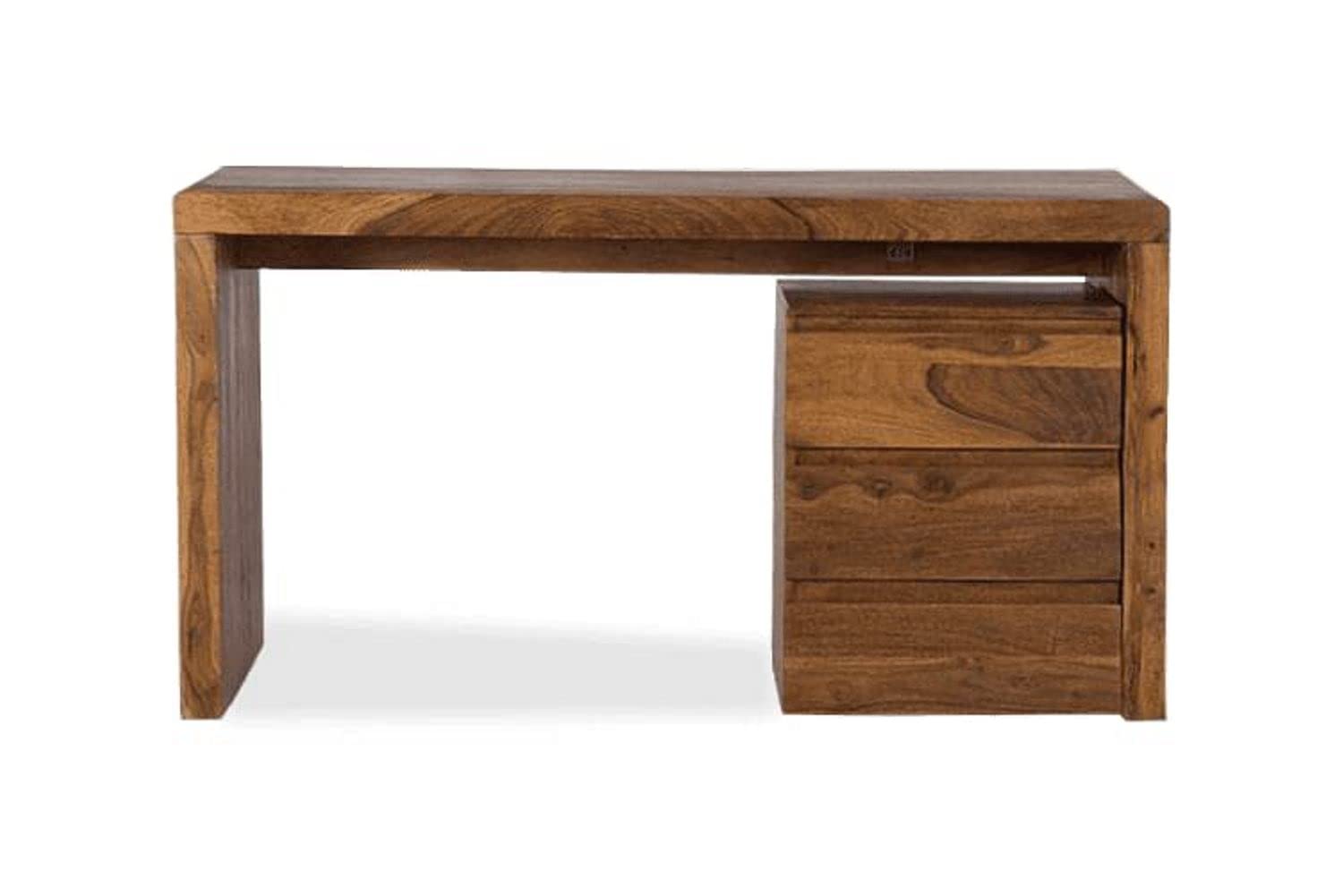 Sheesham Wood Writing Study Table with Drawer Storage for Students Laptop Desk Wooden Furniture Office Desk for Study Room Home Office