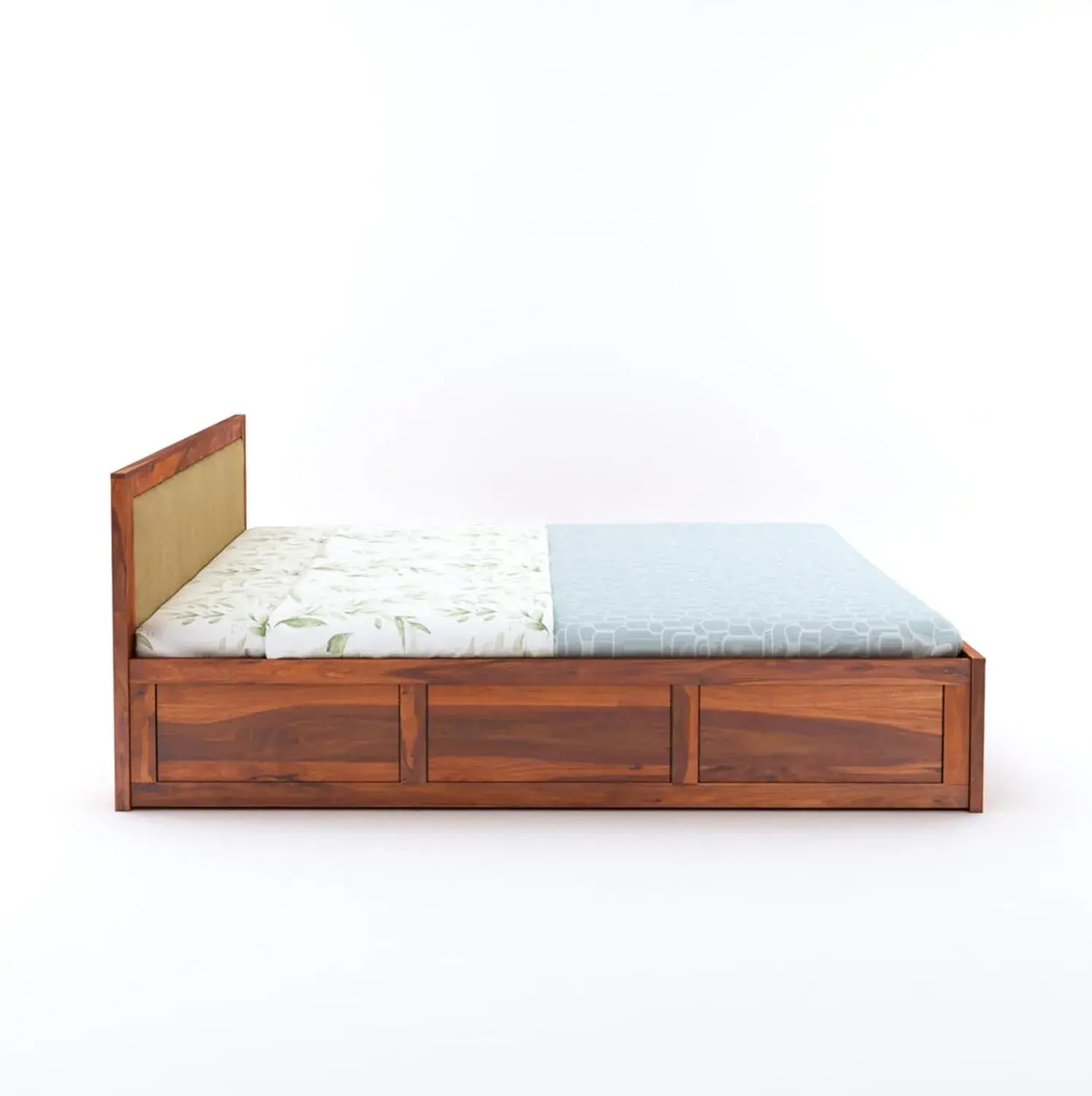 Sheesham Wood Bed King Size With Box Storage
