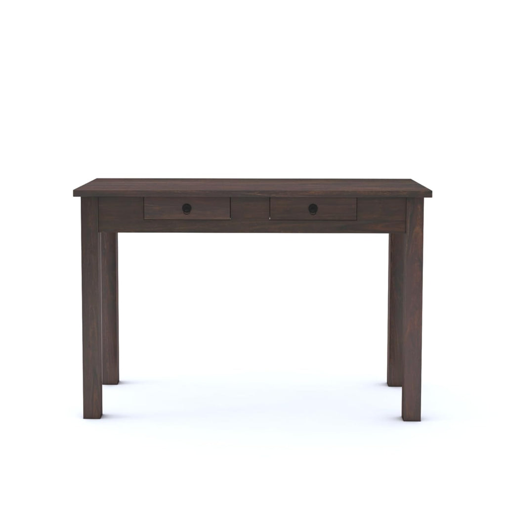 Sheesham Wood Study Table for Student | Solid Wooden Computer Table with 2 Slider Drawer for Home, Office and Study Room | Workstation Modern Desk