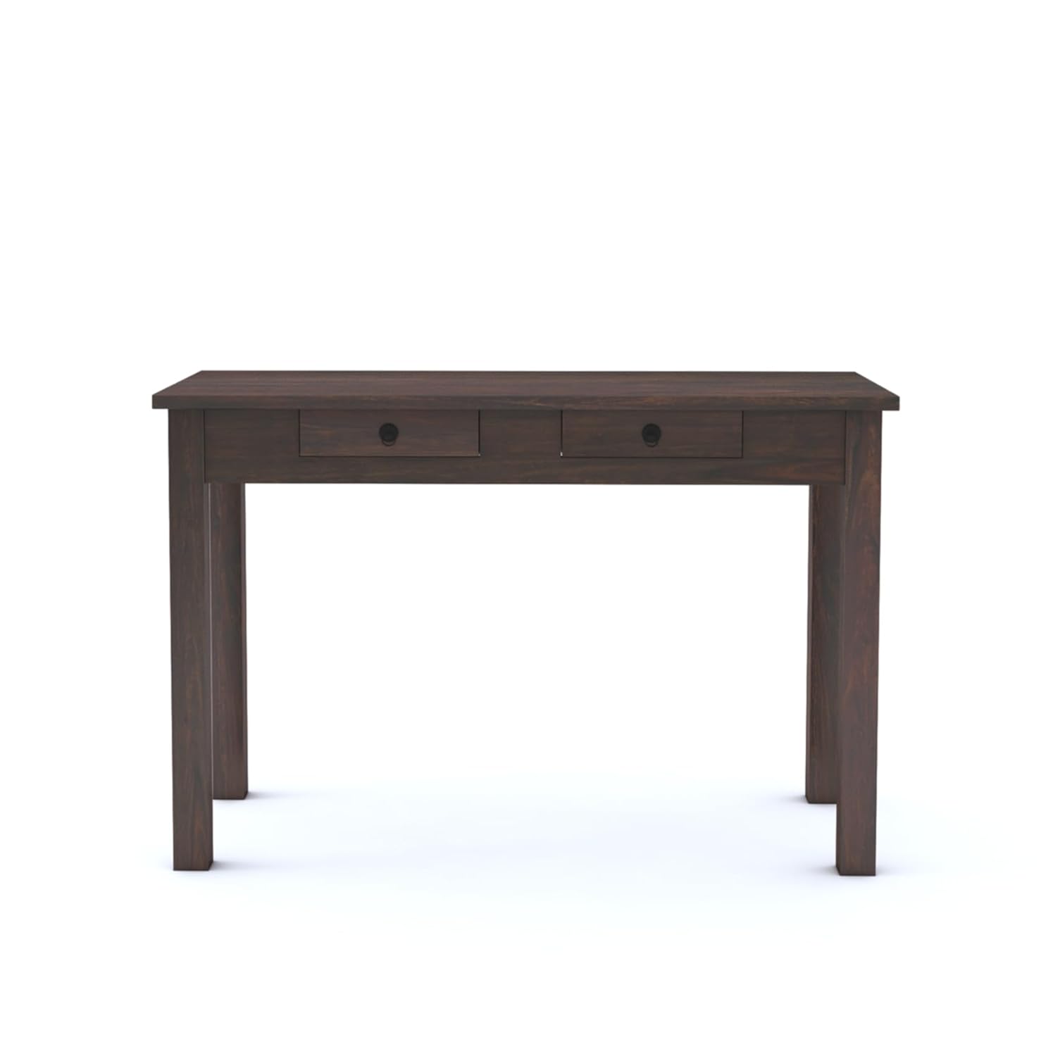Sheesham Wood Study Table for Student | Solid Wooden Computer Table with 2 Slider Drawer for Home, Office and Study Room | Workstation Modern Desk