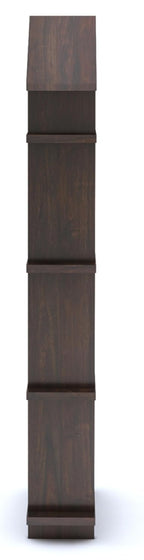 GHROYAL Sheesham Wood Hut Shape Wall Shelves Wall Mounted Display Rack Storage Organizer Corner Hanging Shelf for Living Room Bedroom Home Office D�cor