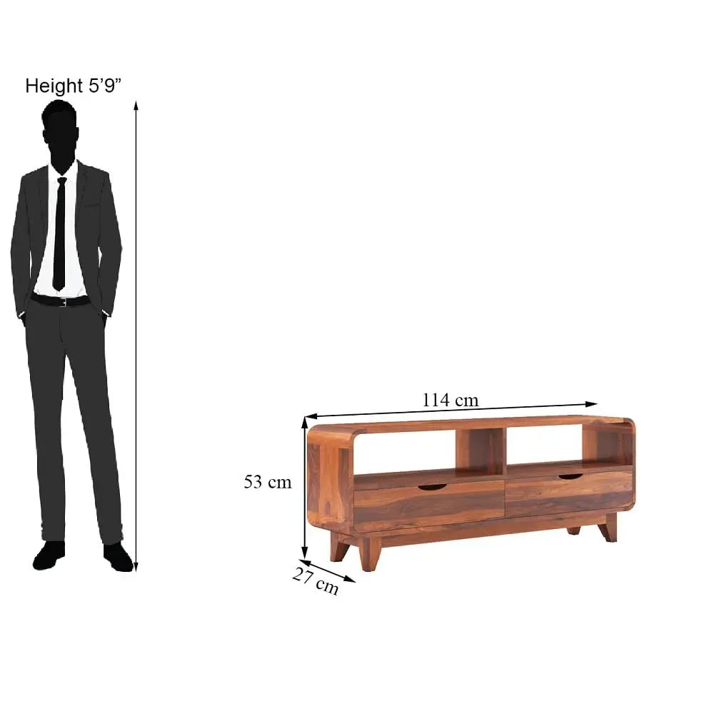 Wood Sideboard Low Height TV Stand