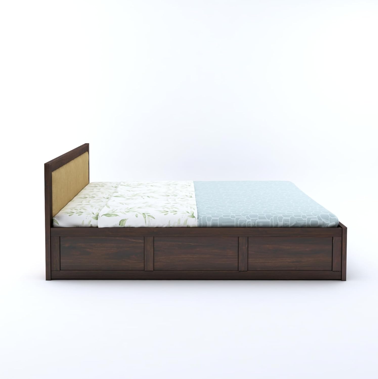 Sheesham Wood Queen Size Bed with Hydraulic Storage for Bedroom Living Room Home Hotel Furniture Wooden Double Bed Cot Palang for Guest Room