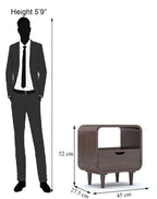 Sheesham Wood Bedside End Table